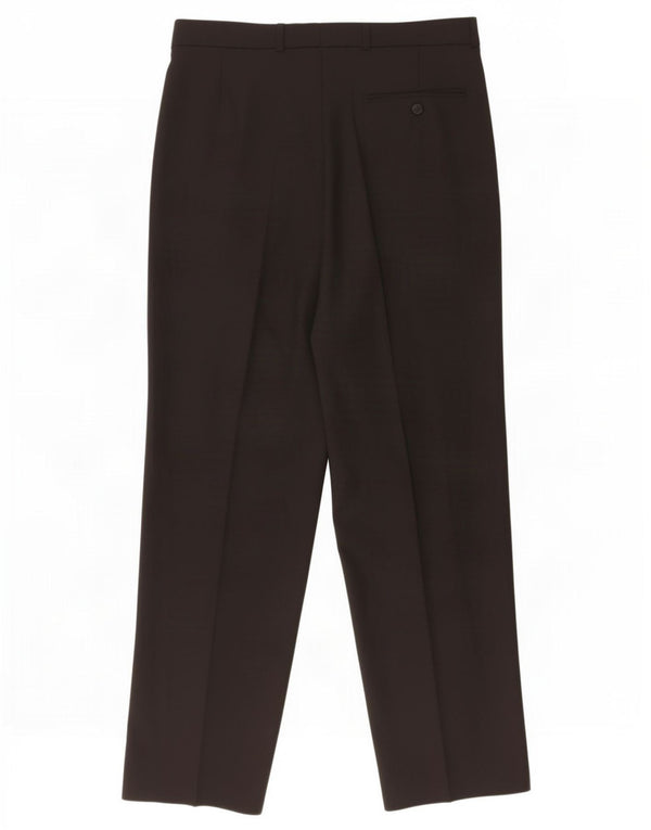 Marks & Spencer Herre Pegged Suit Bukser W34 L31 Sort Polyester