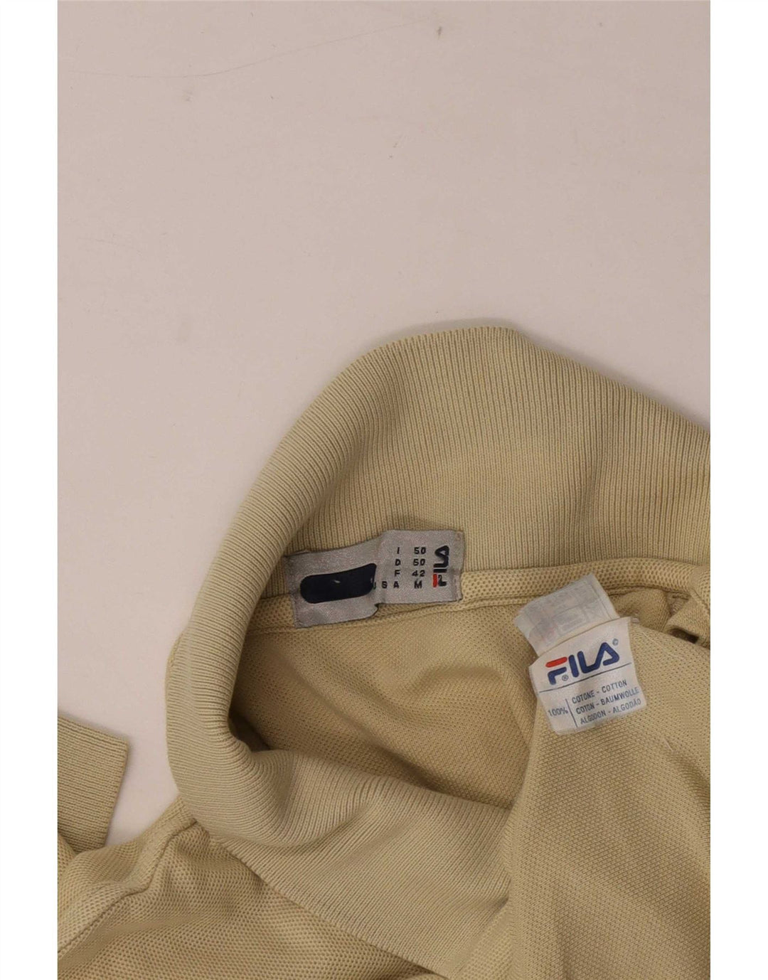 Fila Polo Shirt til mænd IT 50 Medium Beige Bomuld