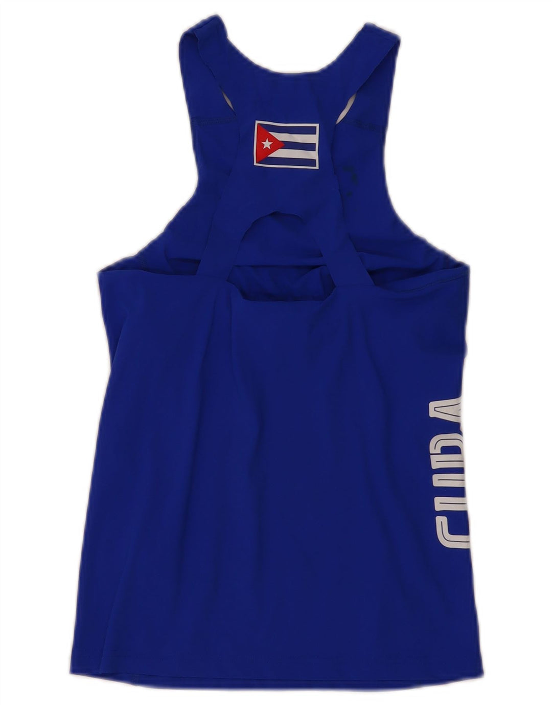 PUMA Cuba grafisk vesttop til kvinder DK 8 Lille blå polyamid