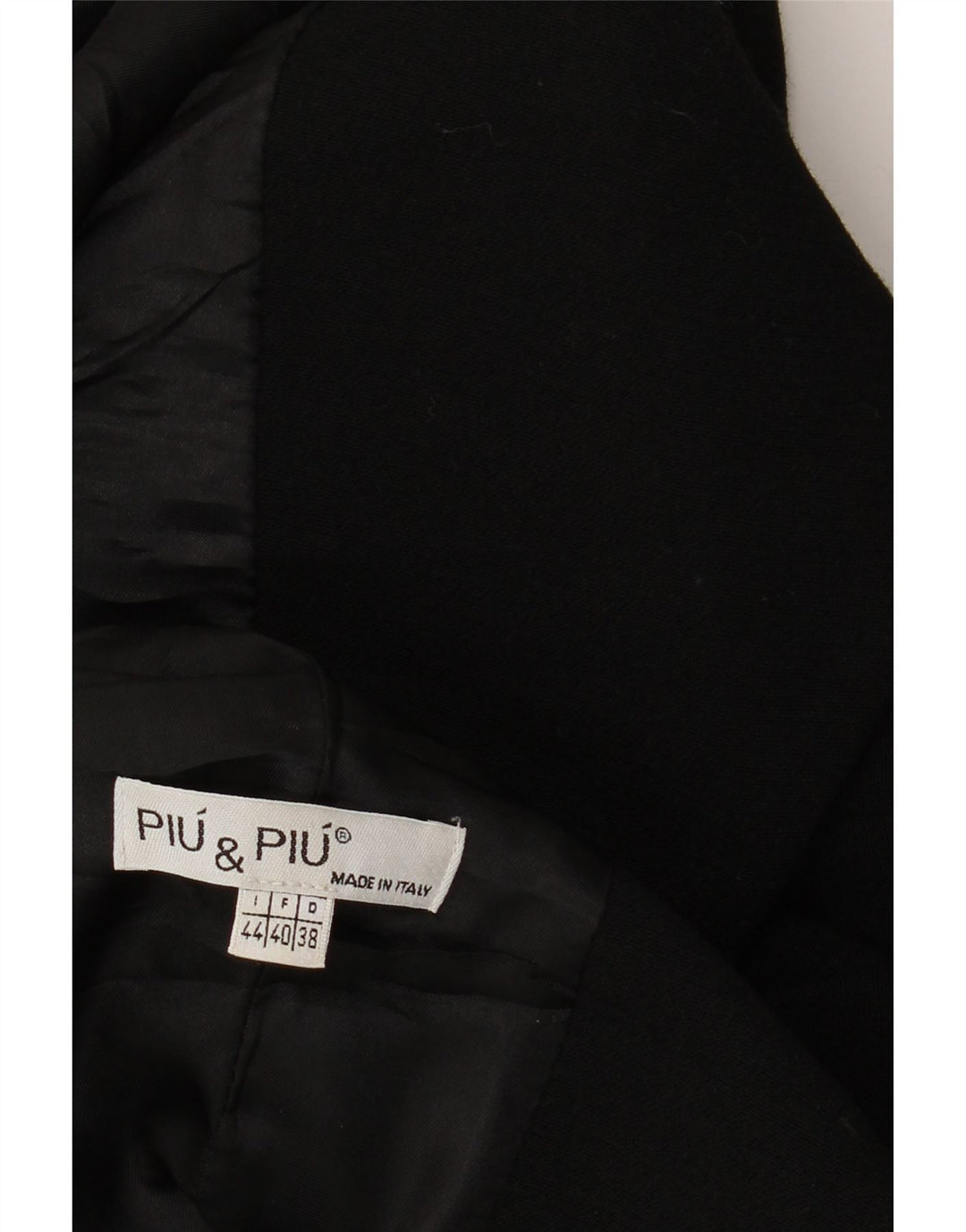 PIU & PIU Dame Overfrakke IT 44 Medium Sort