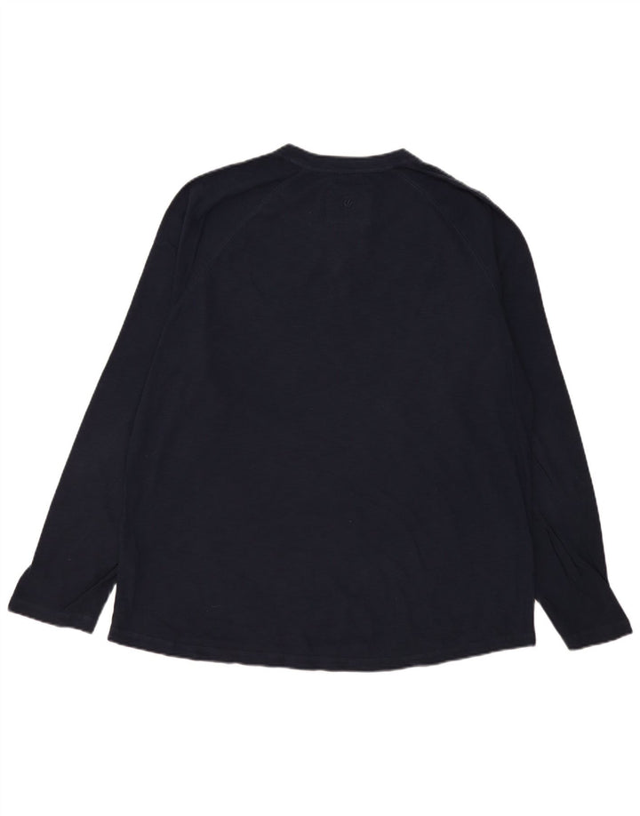 Fat Face Herre Top Langærmet 2XL Navy Blue Bomuld
