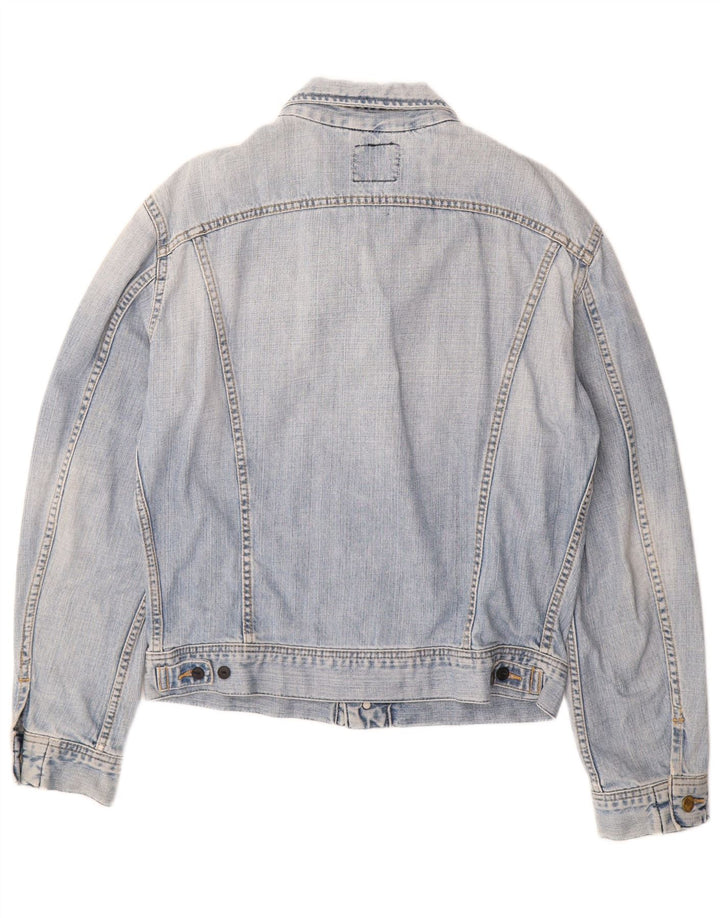 LEE Dame denimjakke UK 16 Stor Blå Bomuld