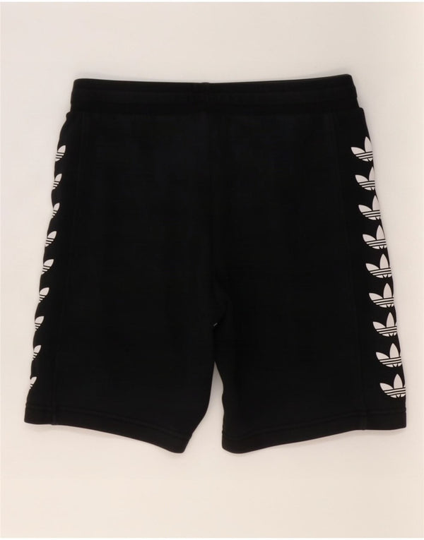 Adidas drenge grafiske sportsshorts 11-12 år sort bomuld