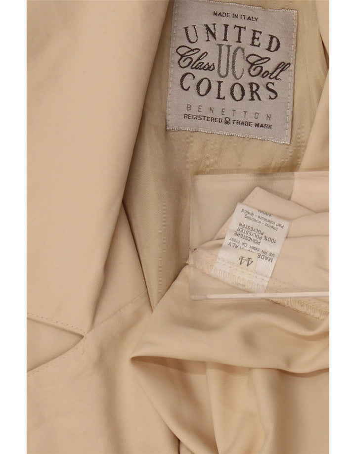 Benetton Dame Oversized Longline Cardigan Top IT 44 Medium Beige