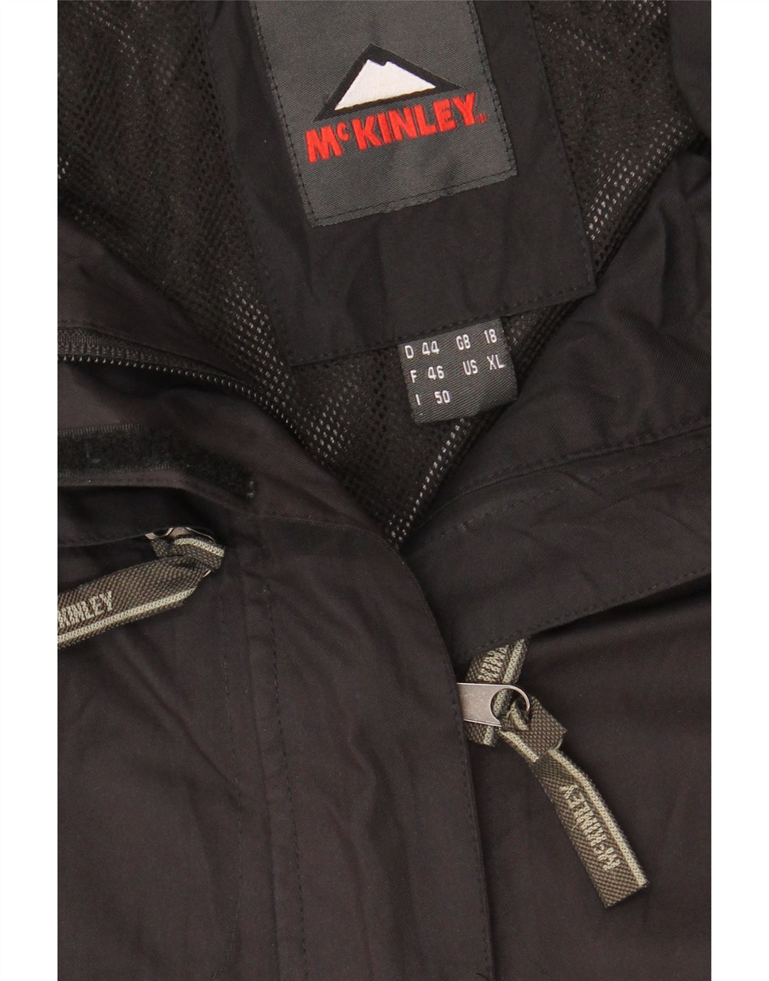 MC KINLEY Womens Hooded Rain Jacket UK 18 XL Black