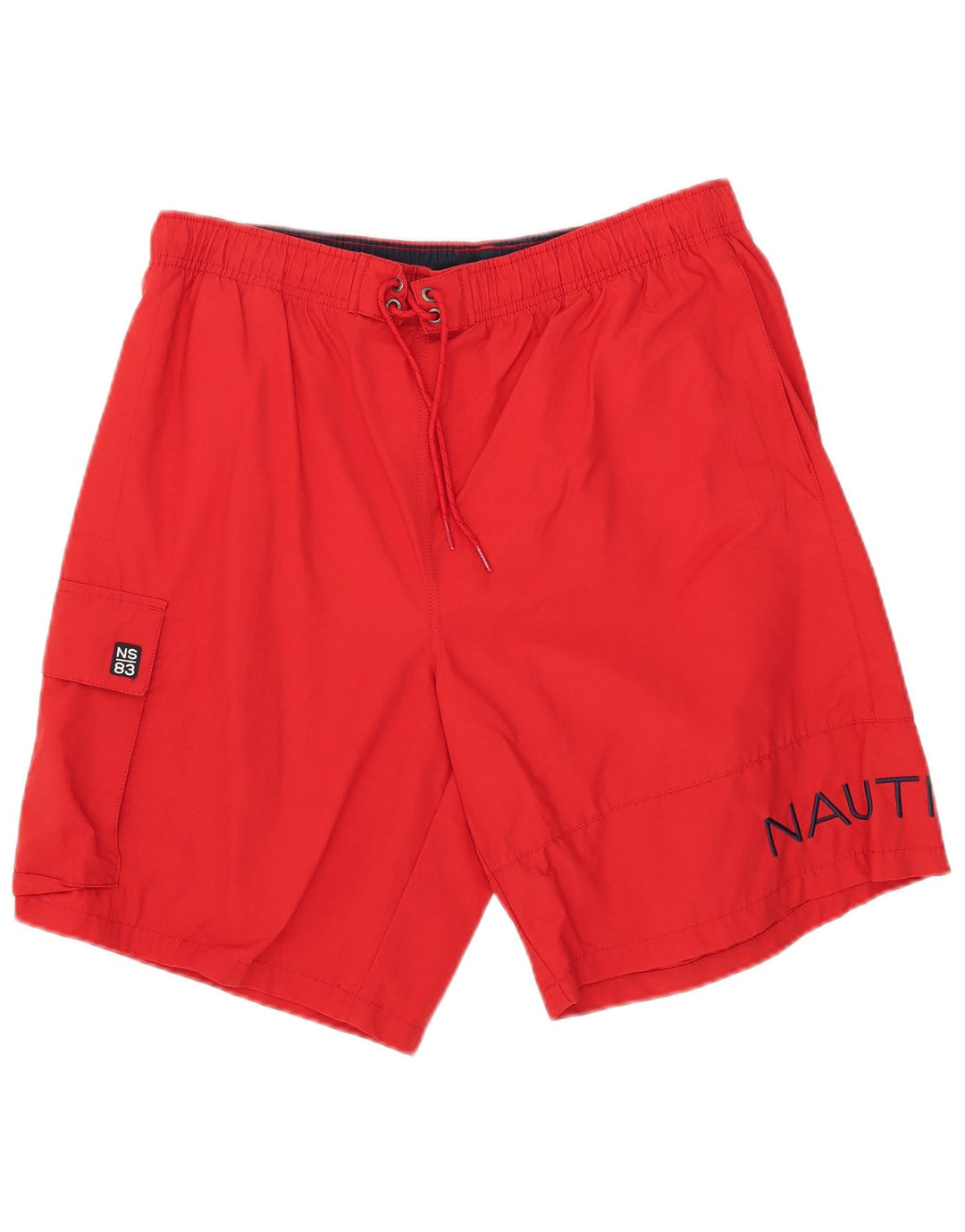 Nautica Herre grafiske svømmeshorts store røde bomuld