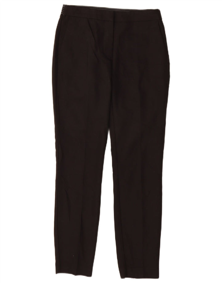 ZARA Womens Slim Chino Trousers Small W26 L27 Black