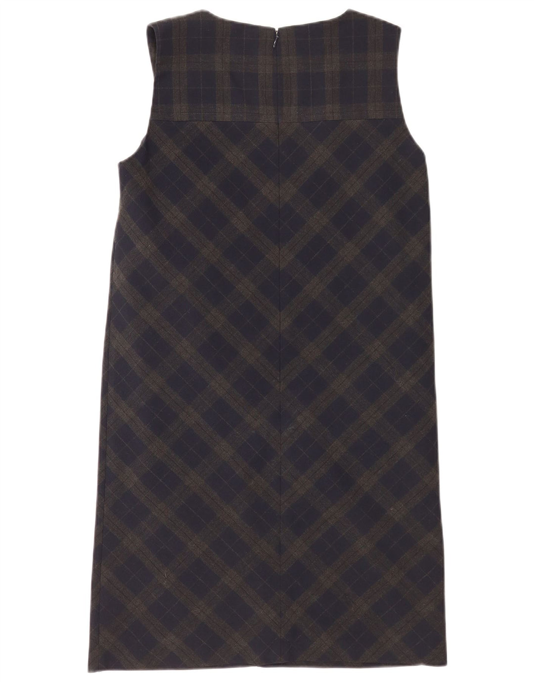 Næste Dame ærmeløs Regular Shift Dress UK 10 Small Green Plaid