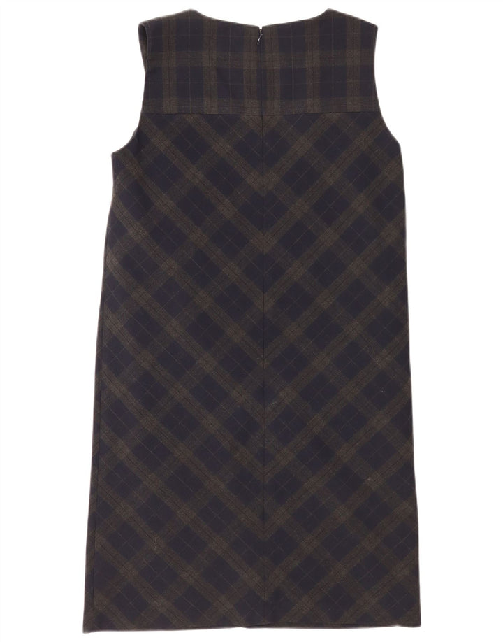 Næste Dame ærmeløs Regular Shift Dress UK 10 Small Green Plaid