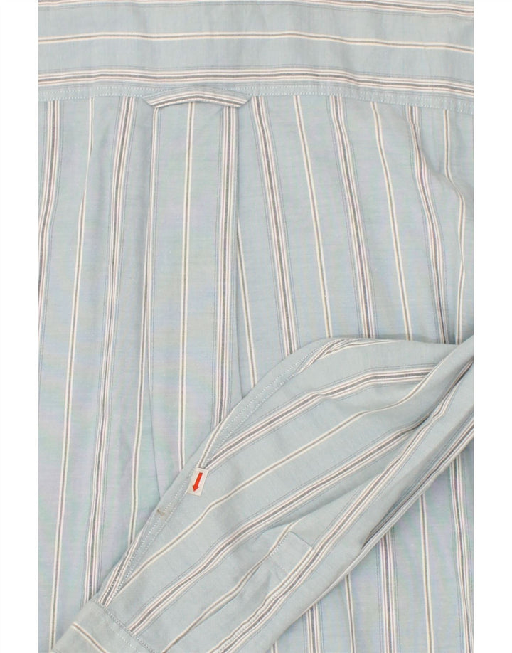 DOCKERS Mens Shirt XL Blue Striped Vintage Dockers and Second-Hand Dockers from Messina Hembry 