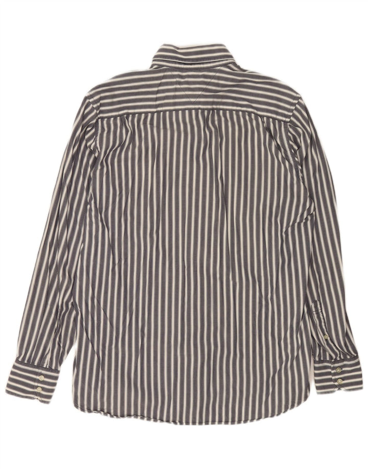 TOMMY HILFIGER Herreskjorte mellemgrå nålestribet bomuld