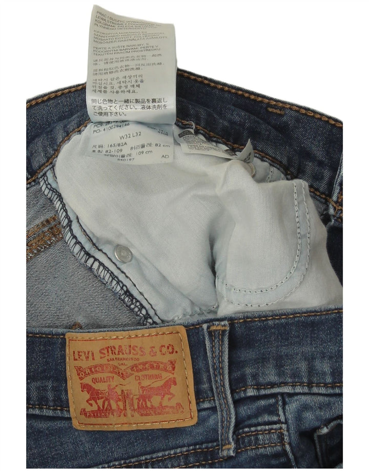 Levi's Dame Slankende Skinny Jeans W32 L32 Blå Bomuld
