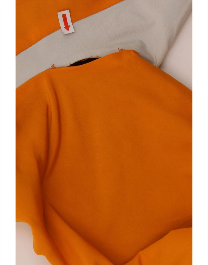 REFRIGIWEAR Womens Cruz Bomber Jacket UK 16 Large Orange Colourblock