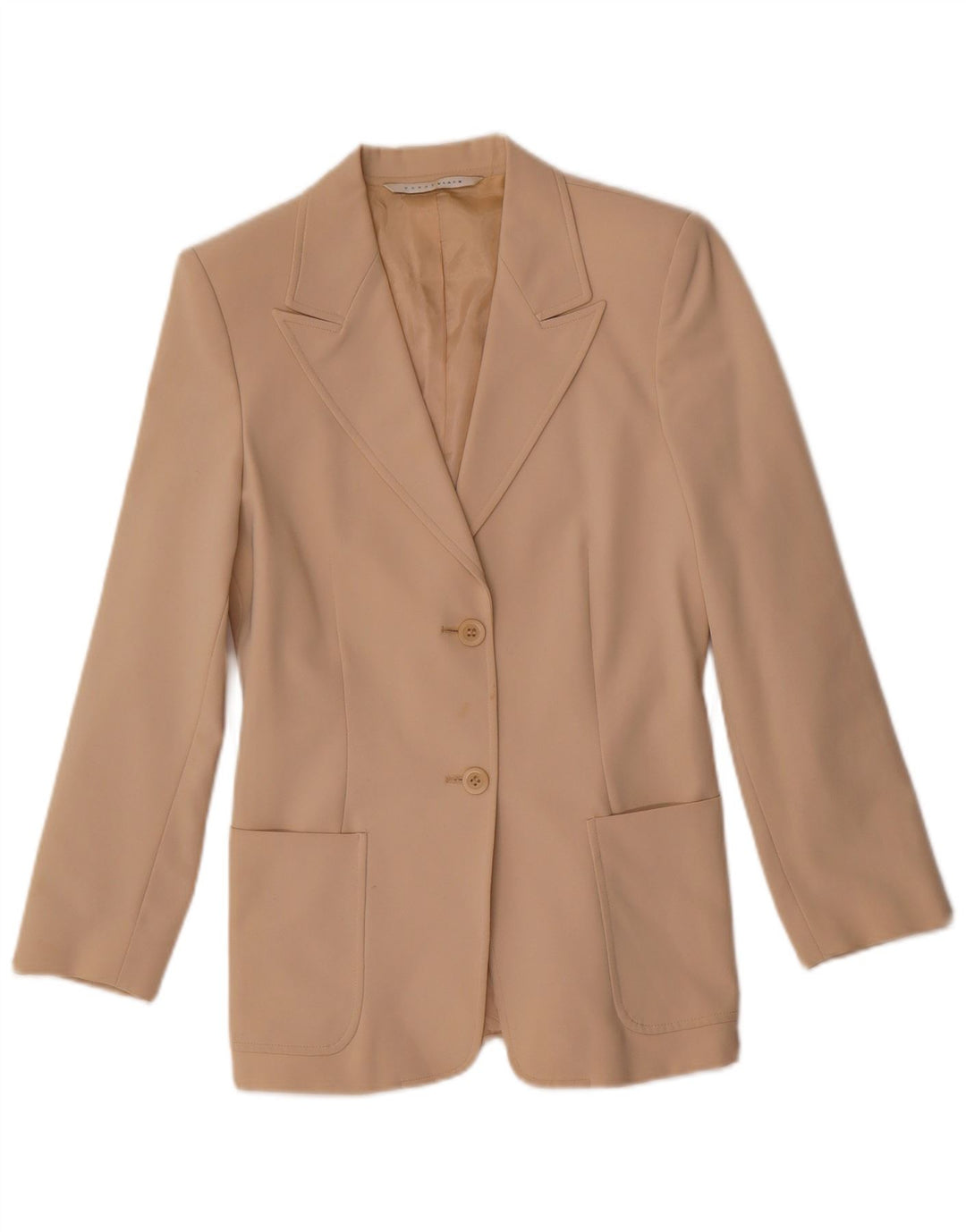 Penny Black Dame 2 Button Blazer Jacket UK 6 XS Beige Polyester
