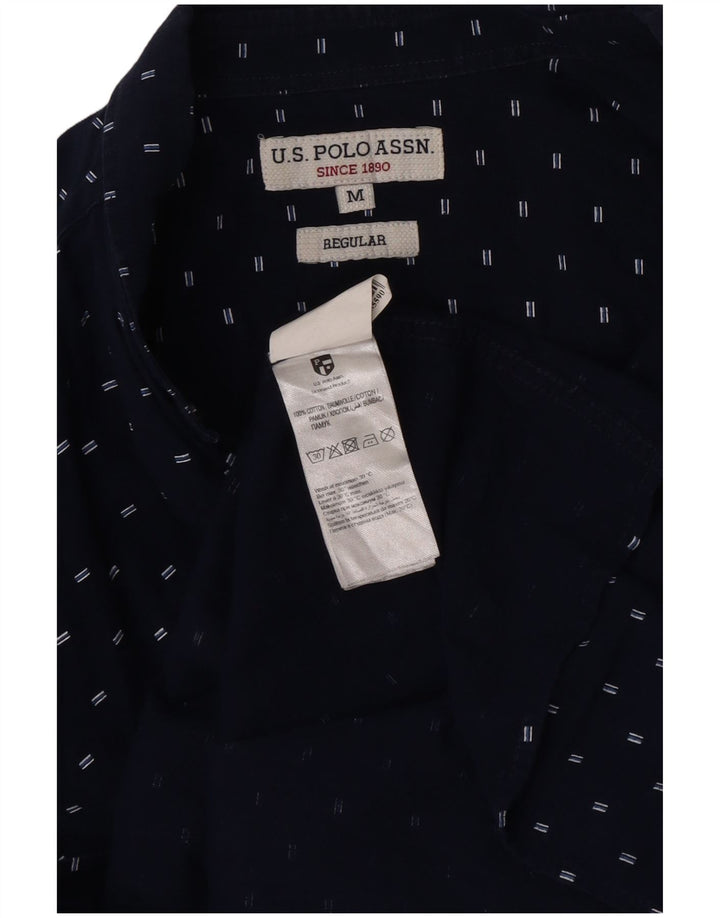 U.S. Polo Assn. Herre Regular Fit skjorte Medium marineblå plettet bomuld