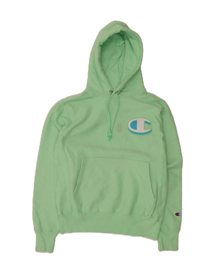 CHAMPION Mens Hoodie Jumper Small Green Cotton Vintage Champion and Second-Hand Champion from Messina Hembry 
