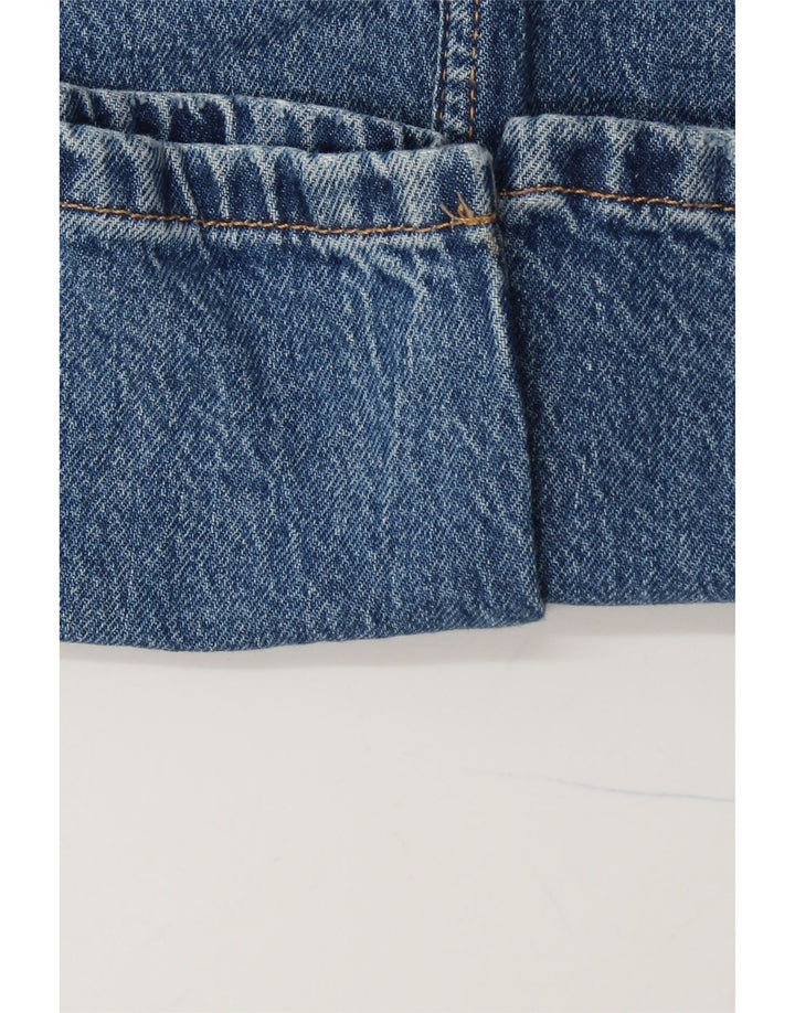 ZARA Højtaljede koniske jeans til kvinder EU 38 Small W28 L28 Blå