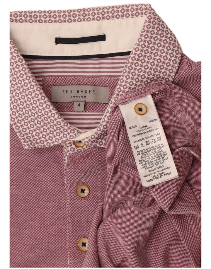 Ted Baker Herre polotrøje str. 4 Large Pink Modal