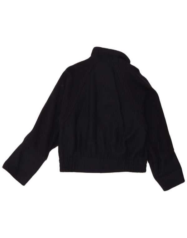 Ravens Womens Oversized Bomber Jacket EU 36 Small Navy Blue New Wool