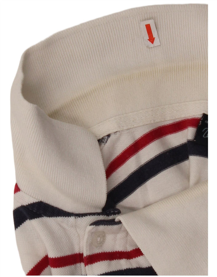 WRANGLER Poloshirt til mænd 2XL Hvidstribet bomuld