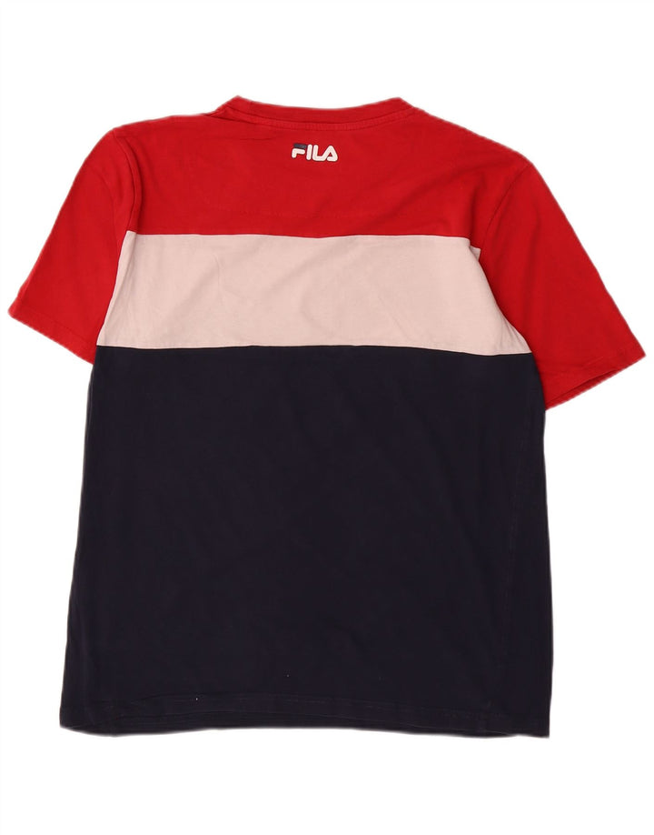 Fila Herre grafisk T-shirt Top Stor flerfarvet Colourblock