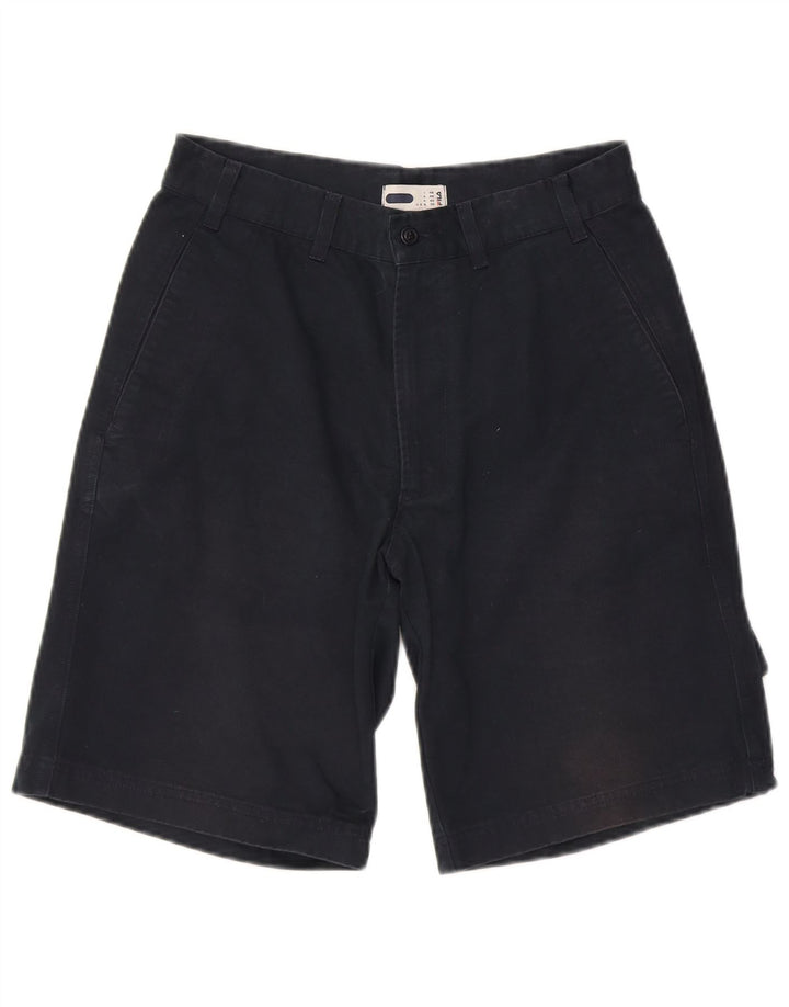FILA Mens Cargo Shorts IT 48 Medium W30  Navy Blue Cotton