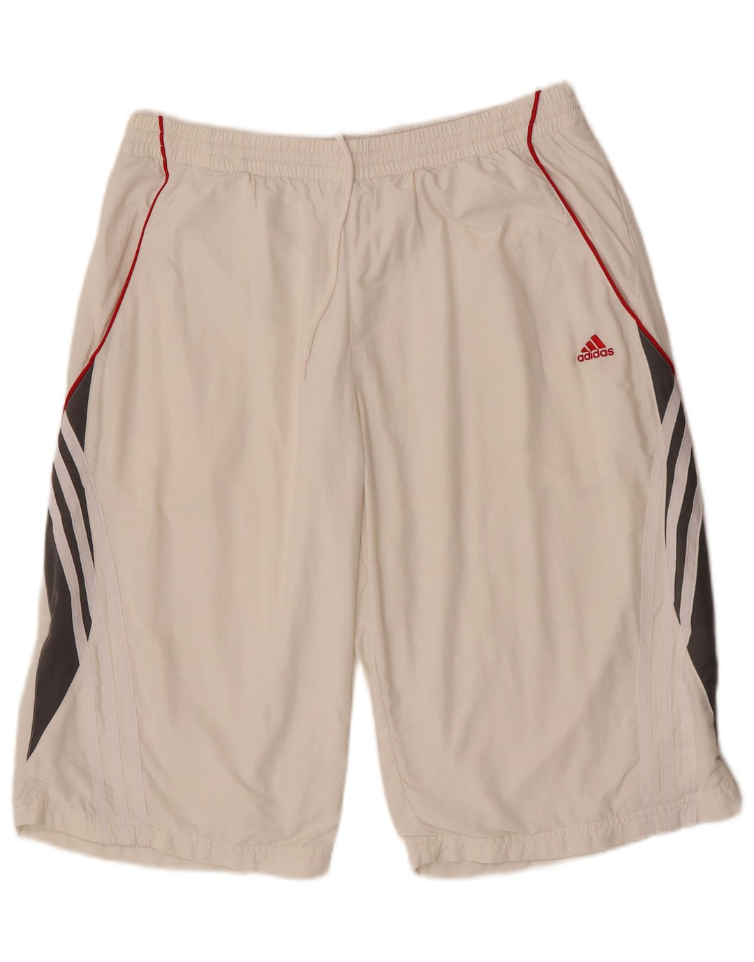 Adidas Herre Climalite Sportshorts Large White Colourblock Polyester