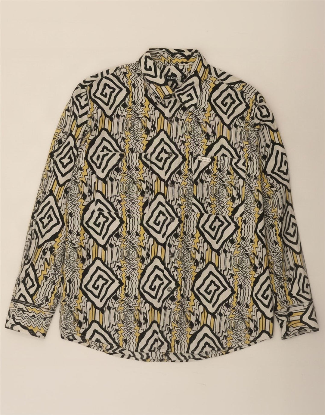 Woodin herreskjorte stor flerfarvet geometrisk
