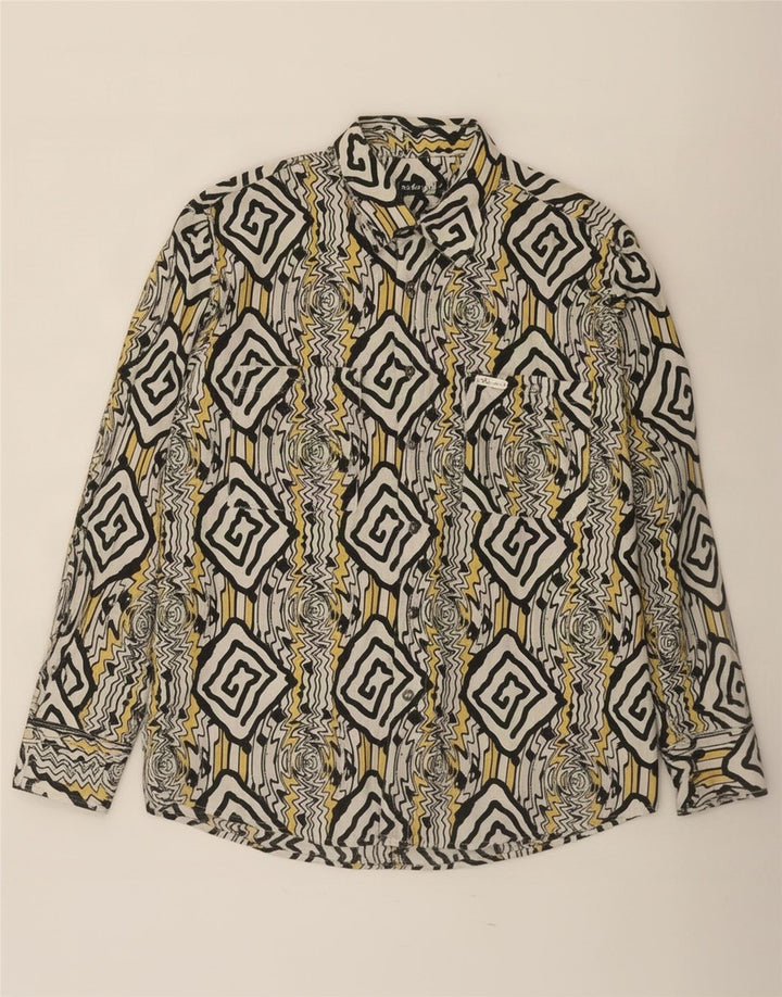 Woodin herreskjorte stor flerfarvet geometrisk