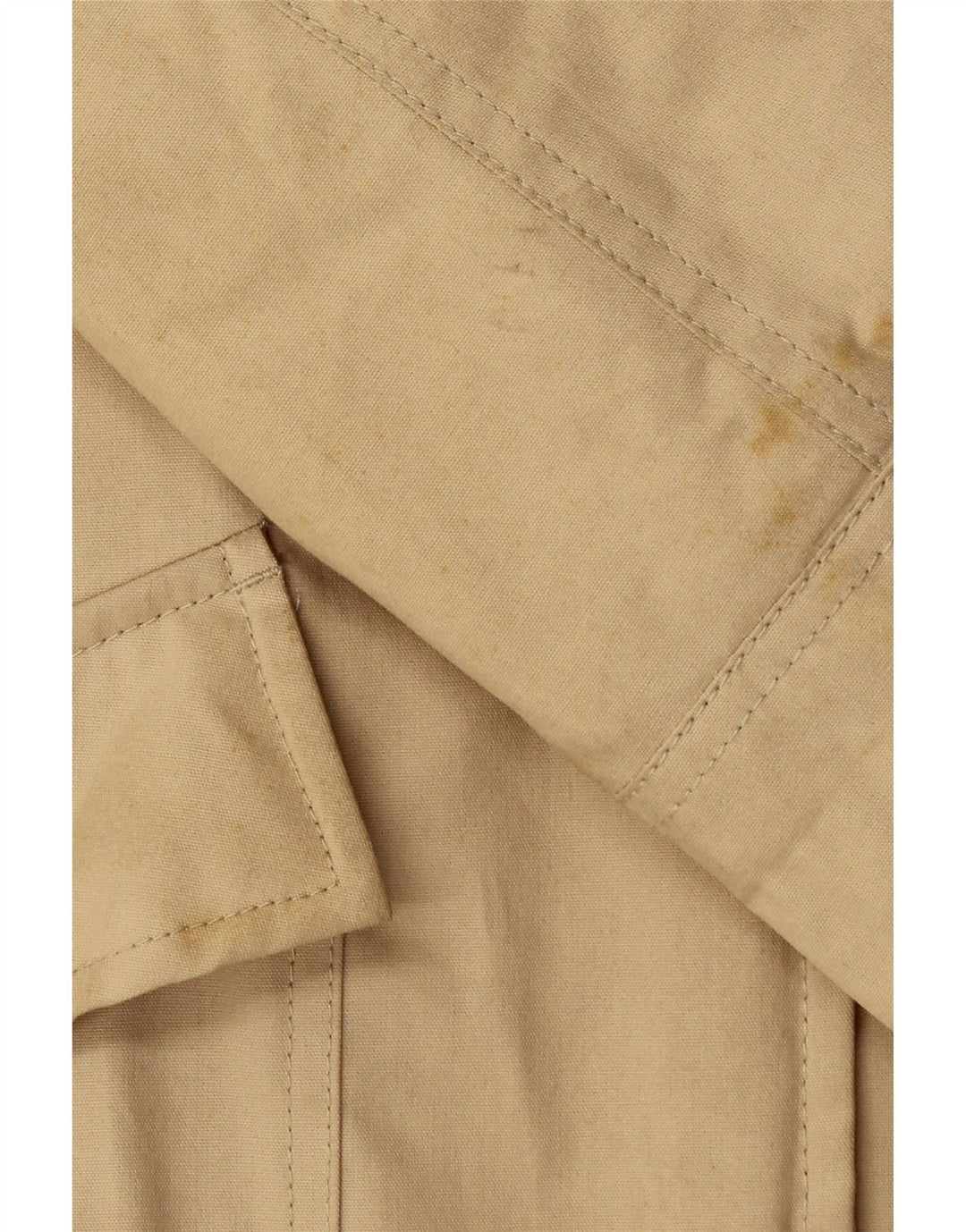 LEVI'S Womens Overcoat UK 14 Medium Beige Cotton Vintage Levi's and Second-Hand Levi's from Messina Hembry 