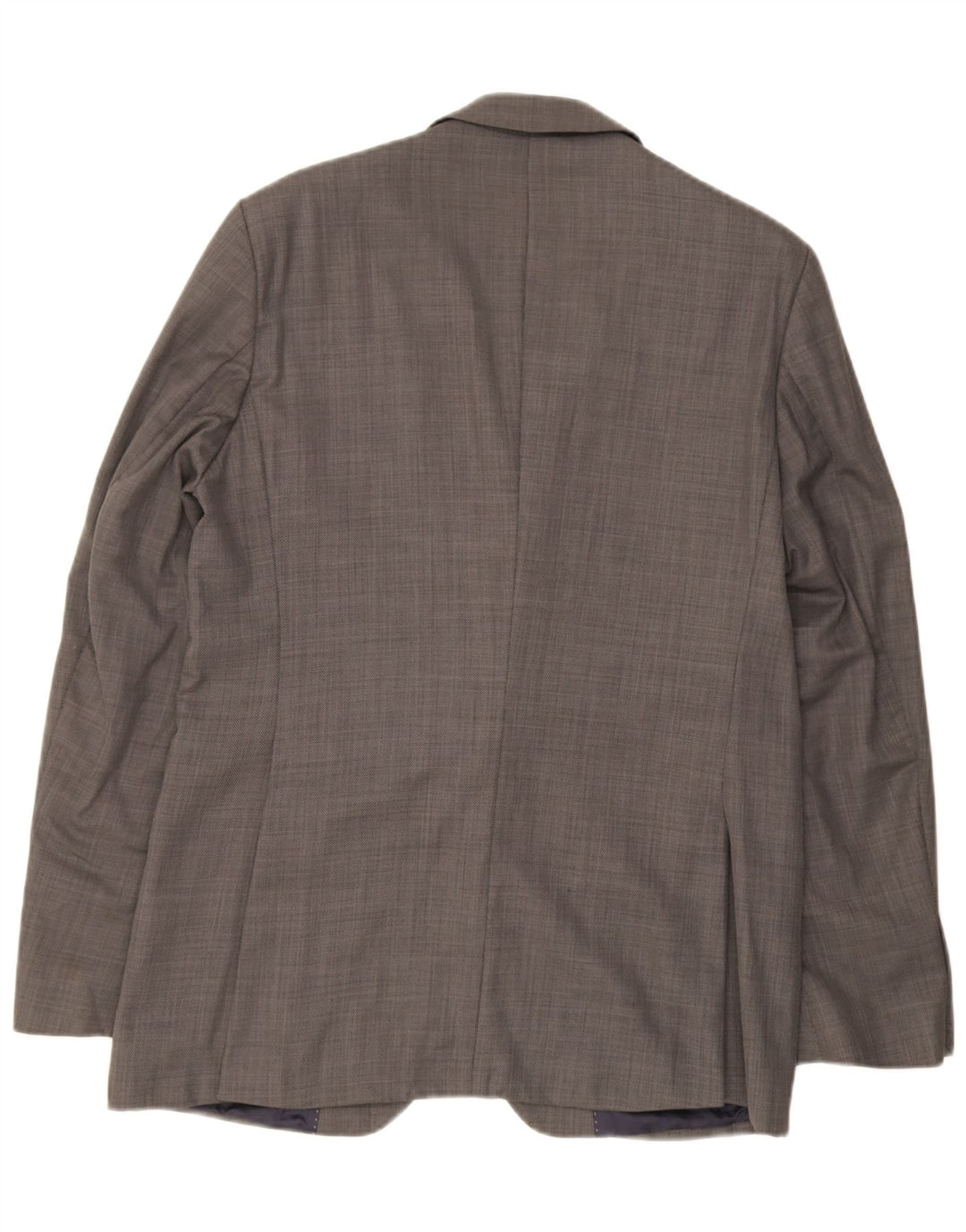 Zara Herre 2-knaps blazerjakke EU 52 Stor grå uld