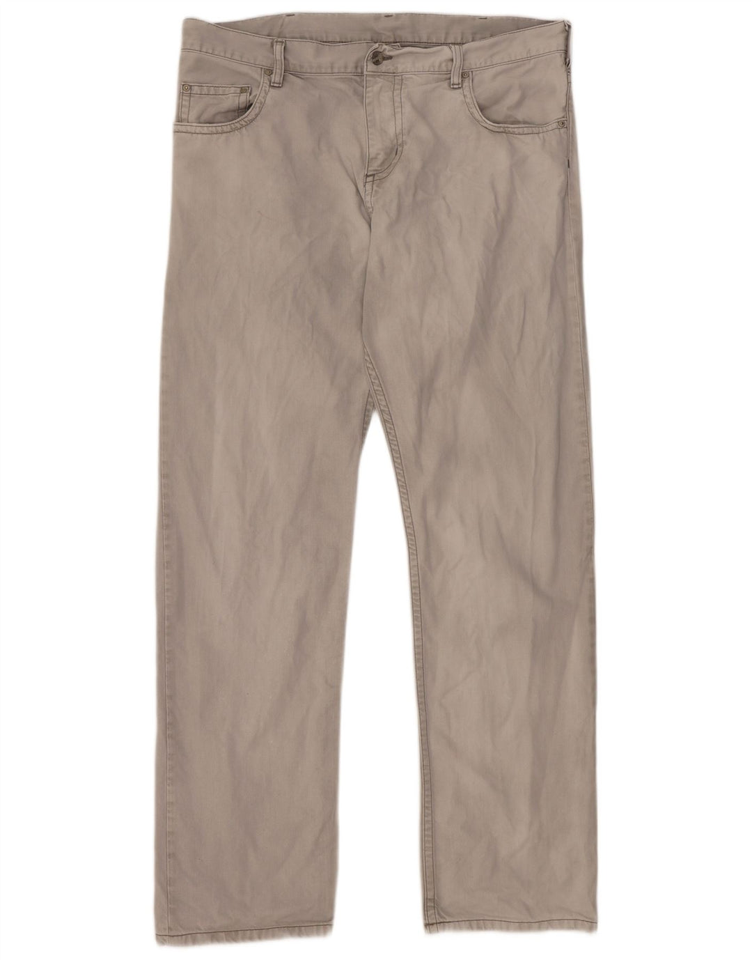 CARHARTT Slim Jeans til mænd W36 L34 Grå bomuld