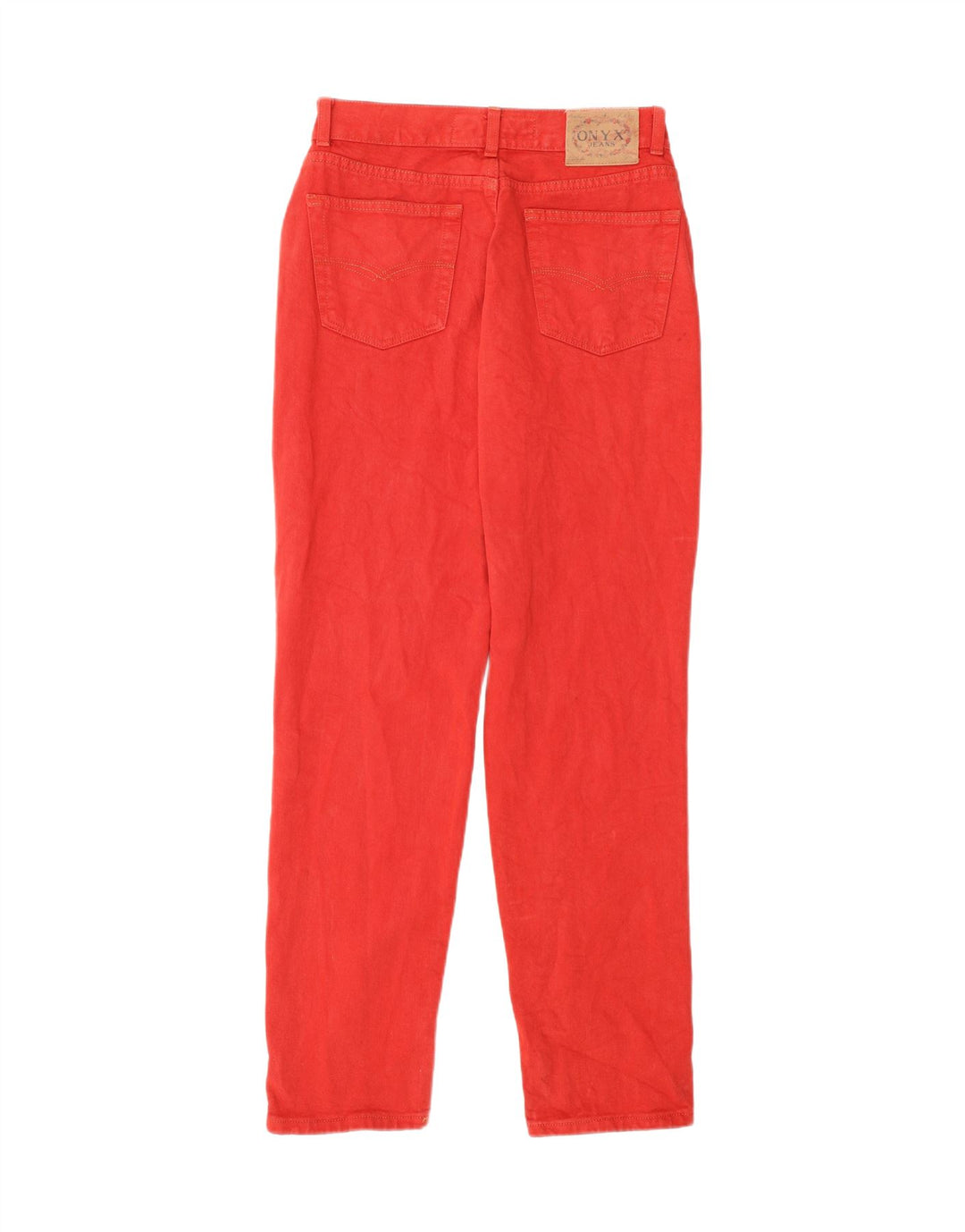 ONYX Mens High Waist Jeans W28 L30 Red