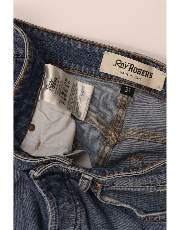 Roy Rogers Dame Distressed Slim Jeans W31 L29 Blå Bomuld
