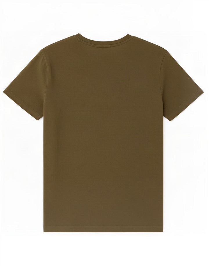 Diesel Herre T-Shirt Top Medium Khaki Bomuld