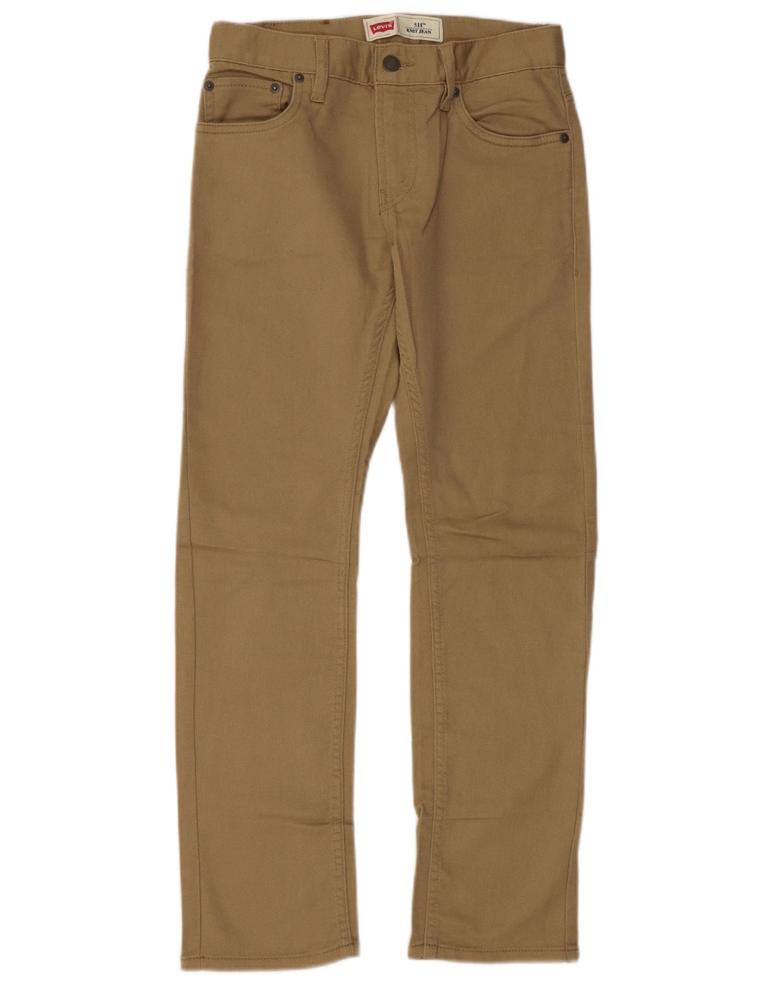 LEVI'S Boys 511 Slim Jeans 13-14 Years W27 L27 Brown Cotton