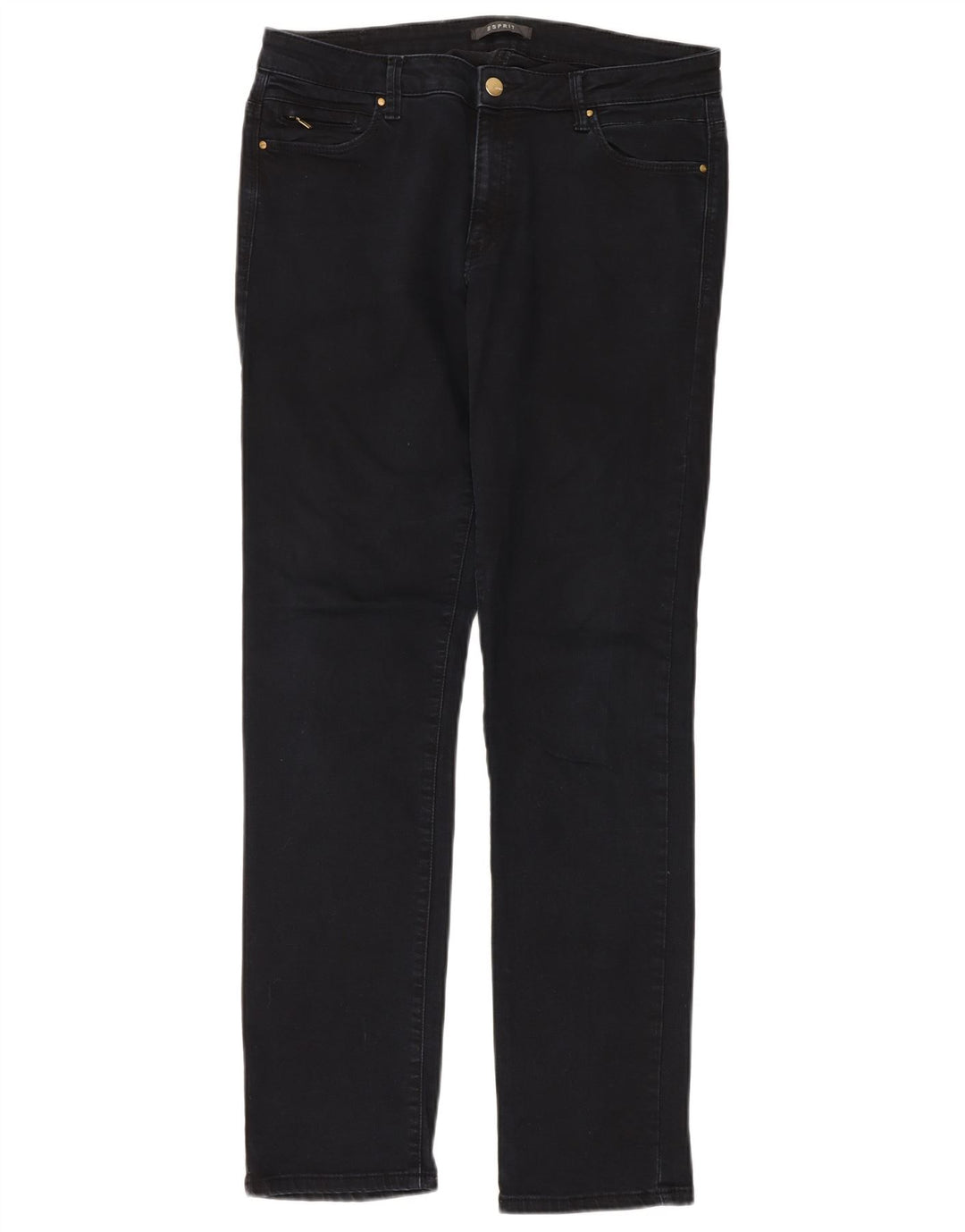 ESPRIT Dame Slim Jeans W32 L32 Marineblå Bomuld