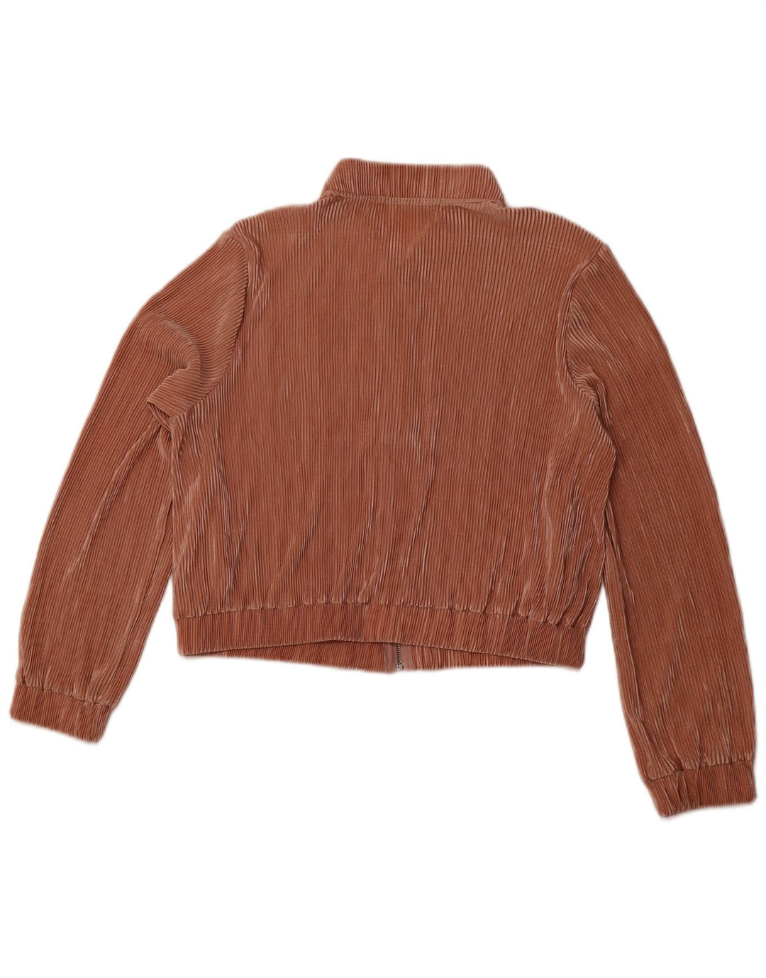 ZARA Bomberjakke til kvinder UK 16 Large Pink Polyester