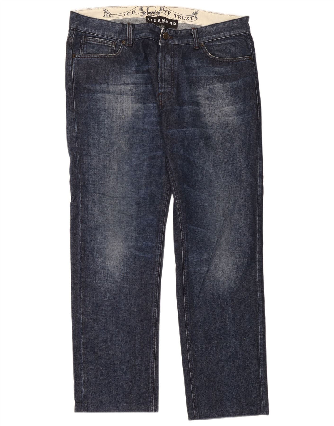 Richmond Straight Jeans til mænd W38 L30 Marineblå