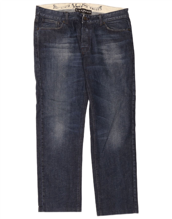 Richmond Straight Jeans til mænd W38 L30 Marineblå