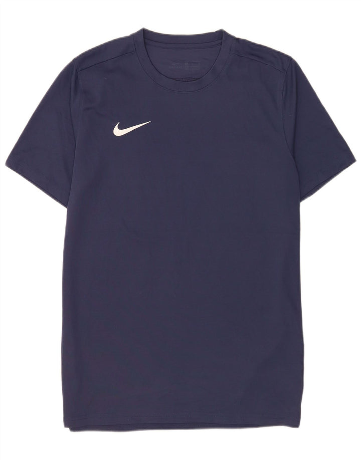 Nike Herre Dri Fit T-shirt Top Stor marineblå polyester
