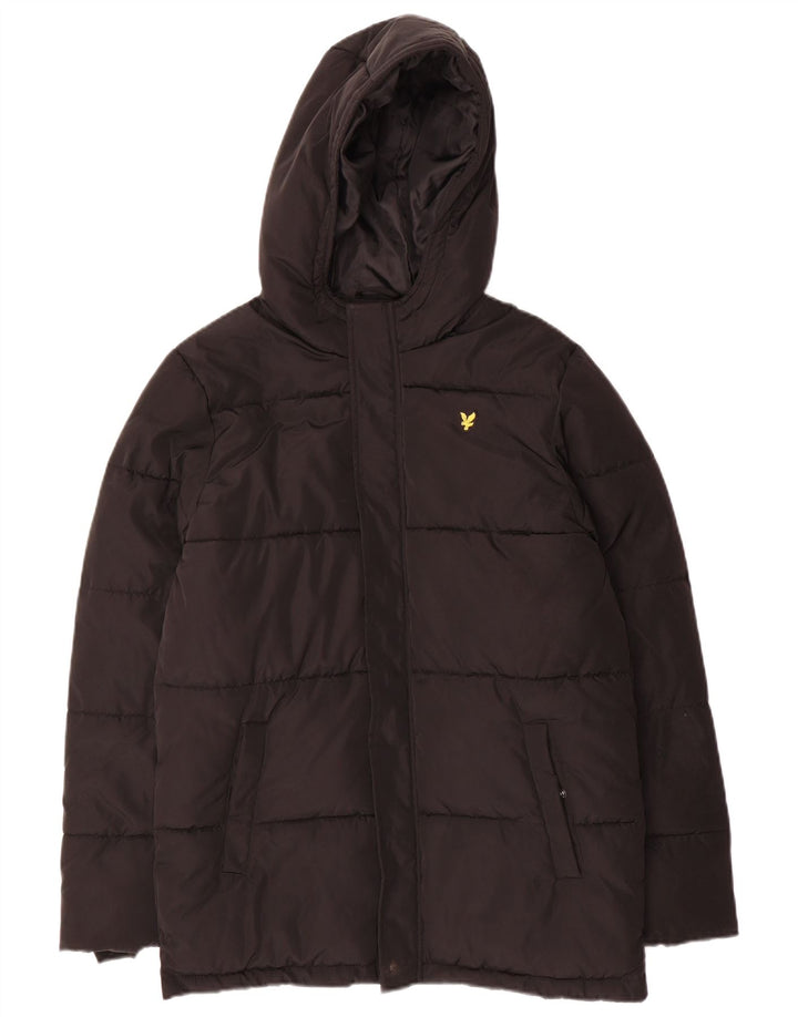 Lyle & Scott drenge hættejakke polstret 12-13 år sort polyester