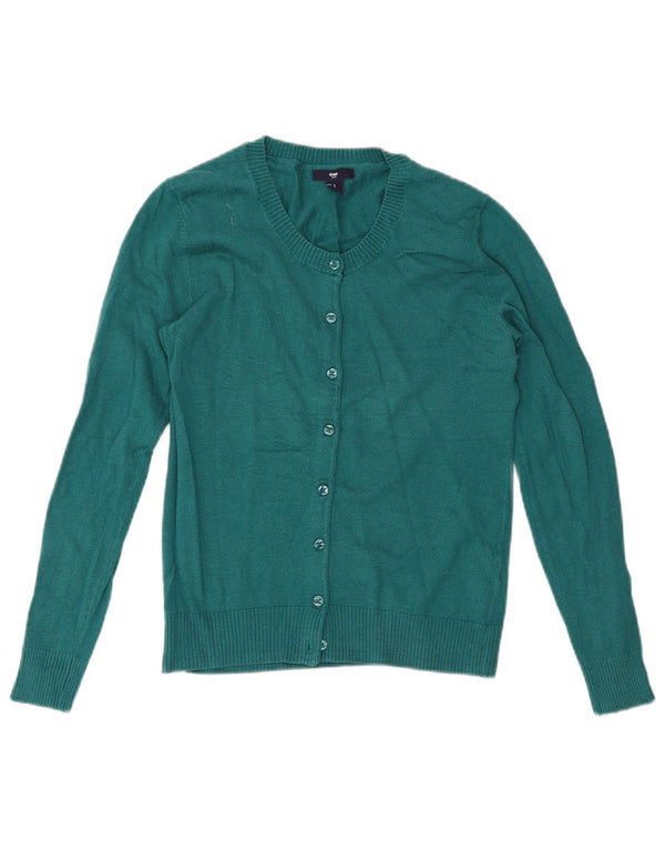 Gap Womens Regular Fit Cardigan Sweater UK 10 Small Green Bomuld