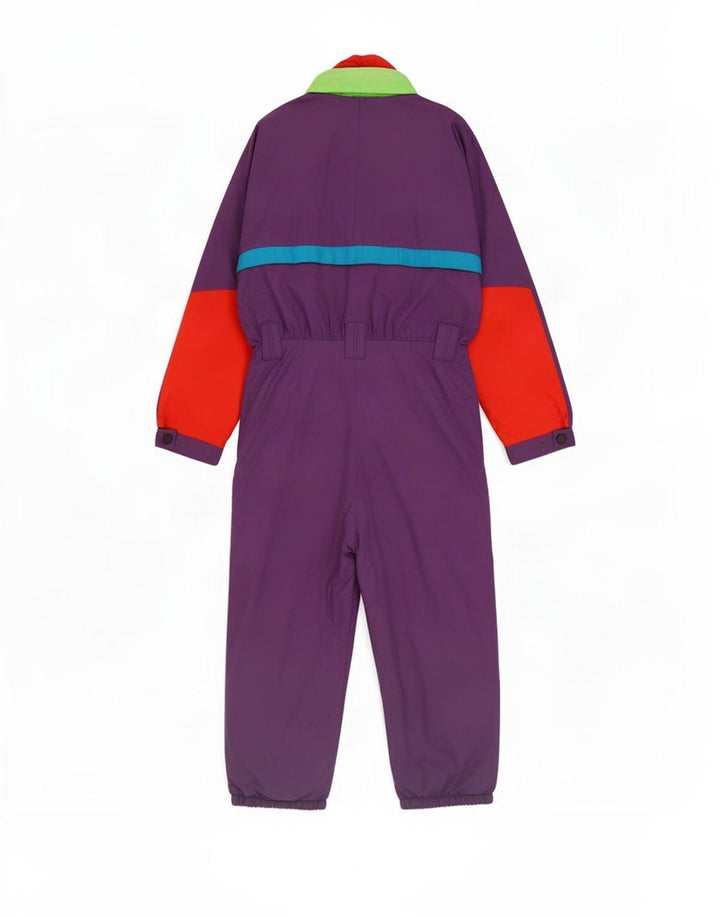 Brunik Herre Ski Jumpsuit IT 52 Stor Lilla Colourblock Polyamid