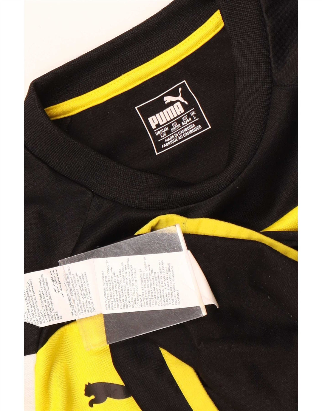 Puma Herre Top Langærmet Stor Sort Colourblock Polyester