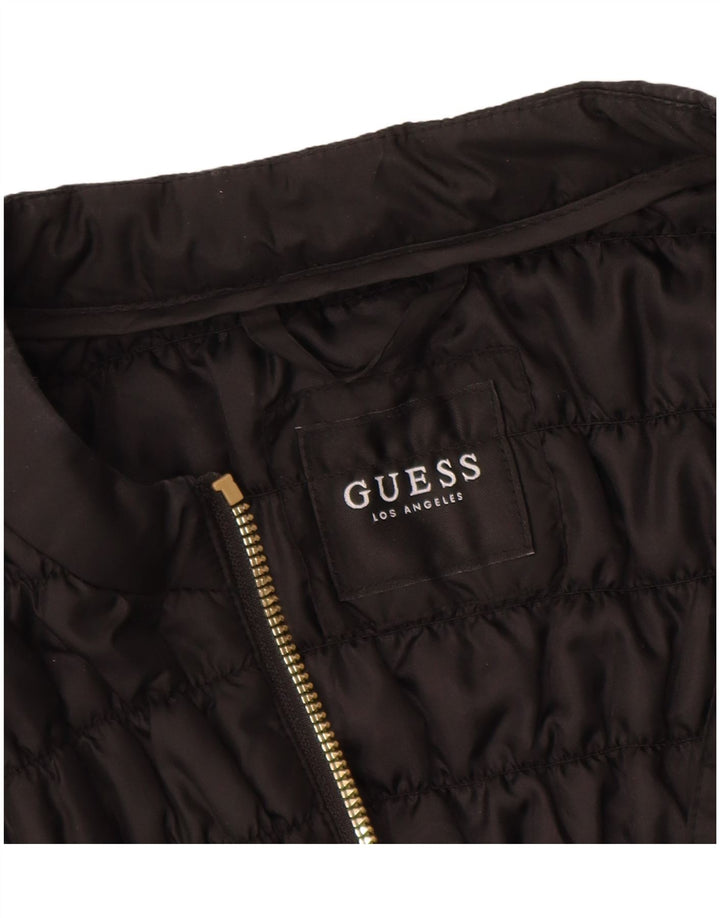 GUESS Polstret jakke til kvinder UK 12 Medium Sort