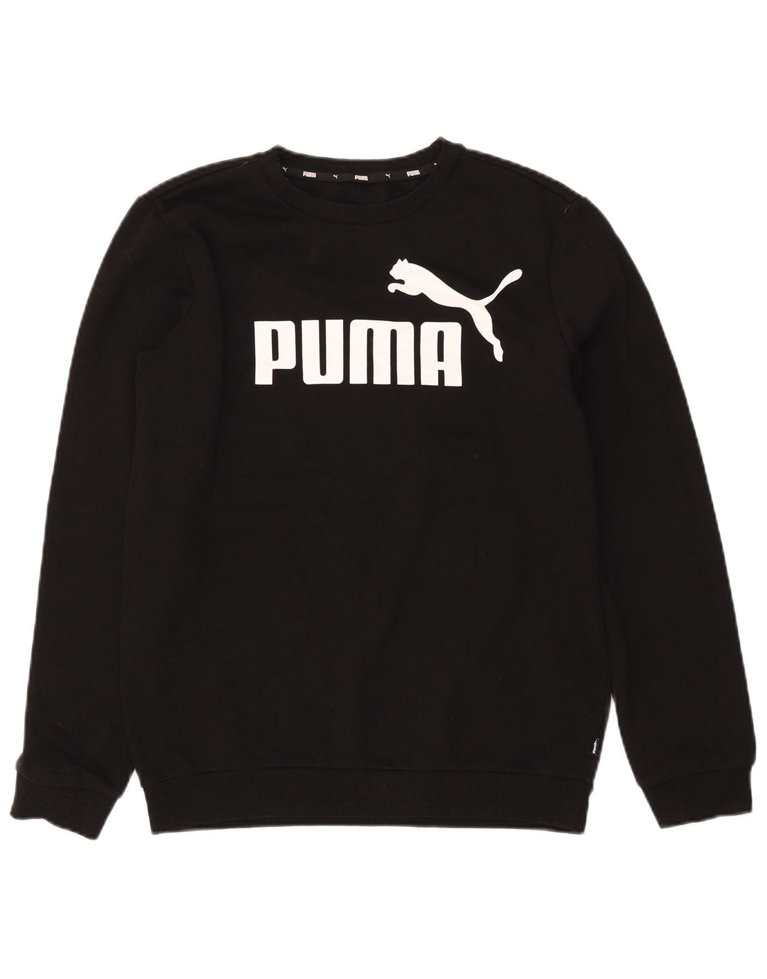 Puma Herre Grafisk Sweatshirt Jumper Lille sort bomuld