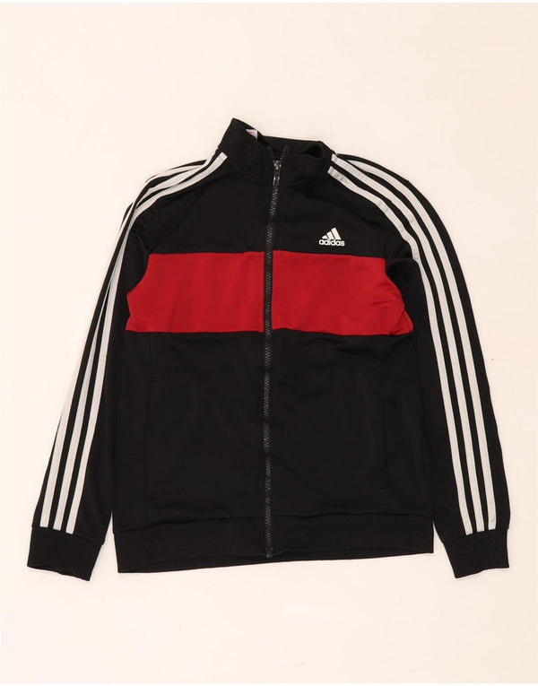 ADIDAS Træningsdragt til drenge Topjakke 11-12 år Sort Colourblock Polyester