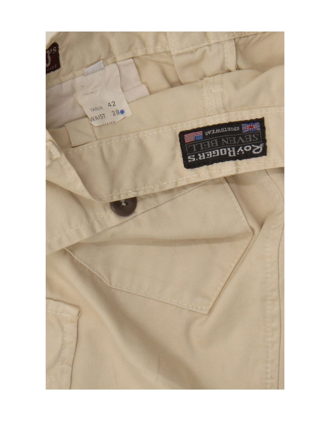 Roy Rogers Dame Maxi Cargo Nederdel W28 Medium Beige Bomuld