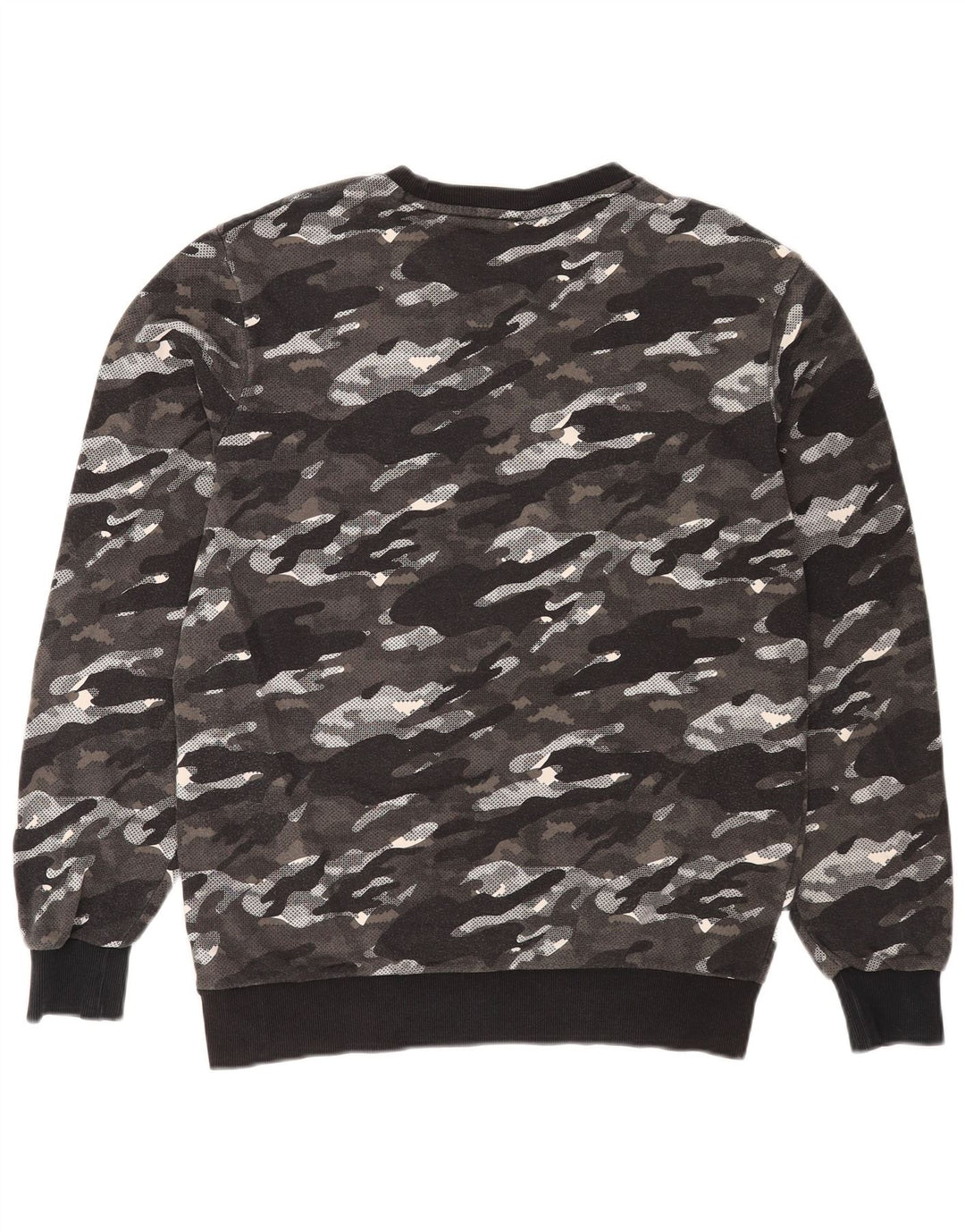 Puma Herre Grafisk Sweatshirt Jumper Medium Grå Camouflage